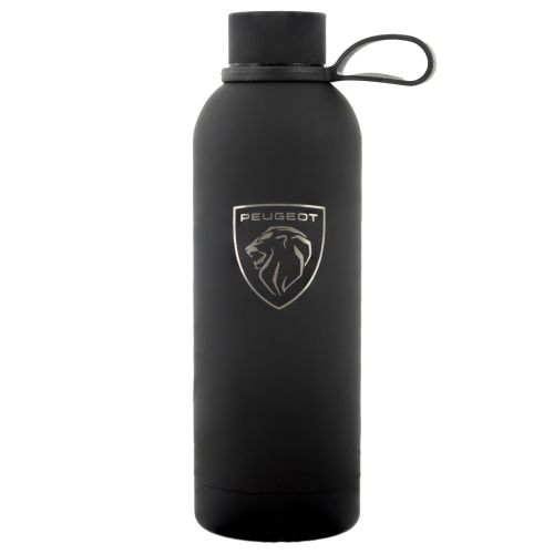 PEUGEOT INSULATED BOTTLE WITH BLACK BRAND LOGO