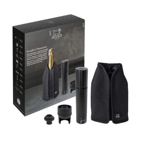 PEUGEOT COOLER AND DOUBLE FUNCTION VACUUM PUMP GIFT SET