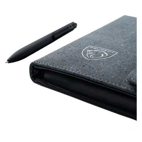 RECYCLED LEATHER PEN AND POUCH KIT