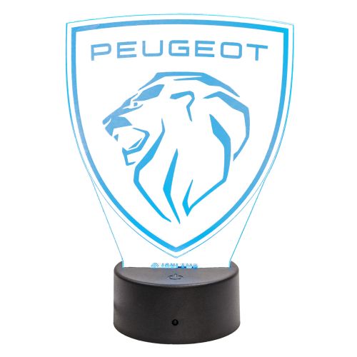 PEUGEOT BRAND LOGO 3D LED LAMP