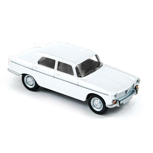 PEUGEOT MINIATURE 404 1961 1:64 WHITE COURCHEVEL