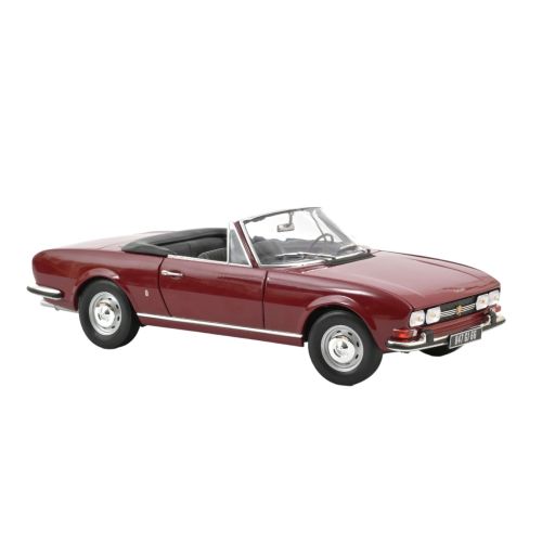 MINIATURE PEUGEOT 504 CABRIOLET 1969 1/18 ROUGE ANDALOU - EN