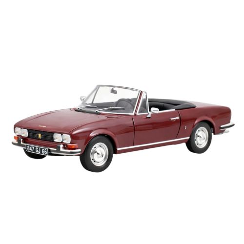1969 PEUGEOT 504 CABRIOLET MINIATURE 1/18 ANDALUSIAN RED