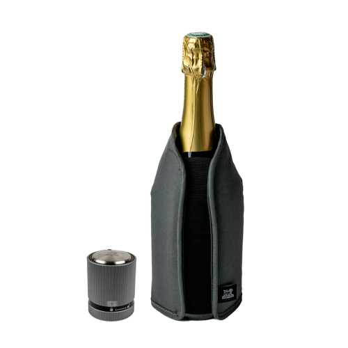 FRIZZ GREY COOLER AND LINE CARBON CHAMPAGNE STOPPER
