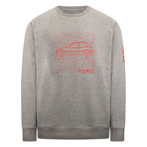 PEUGEOT 205 GTI SWEATSHIRT GREY MEN