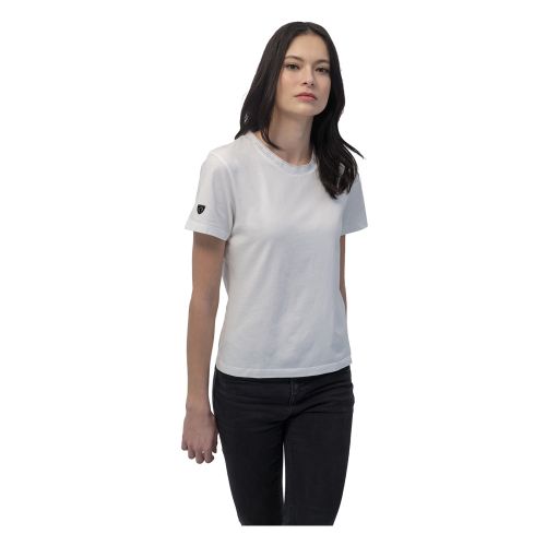 T-SHIRT BRAND LOGO WHITE WOMEN 